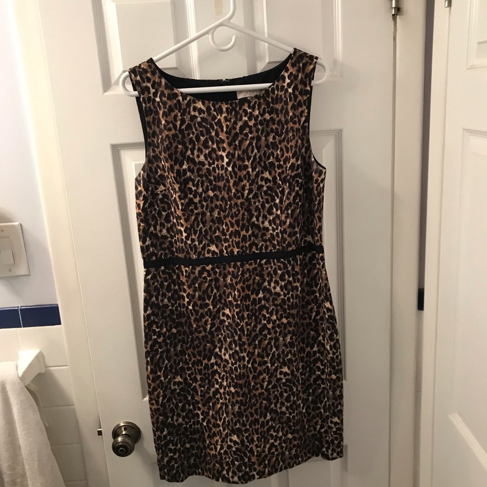 Loft leopard print dress